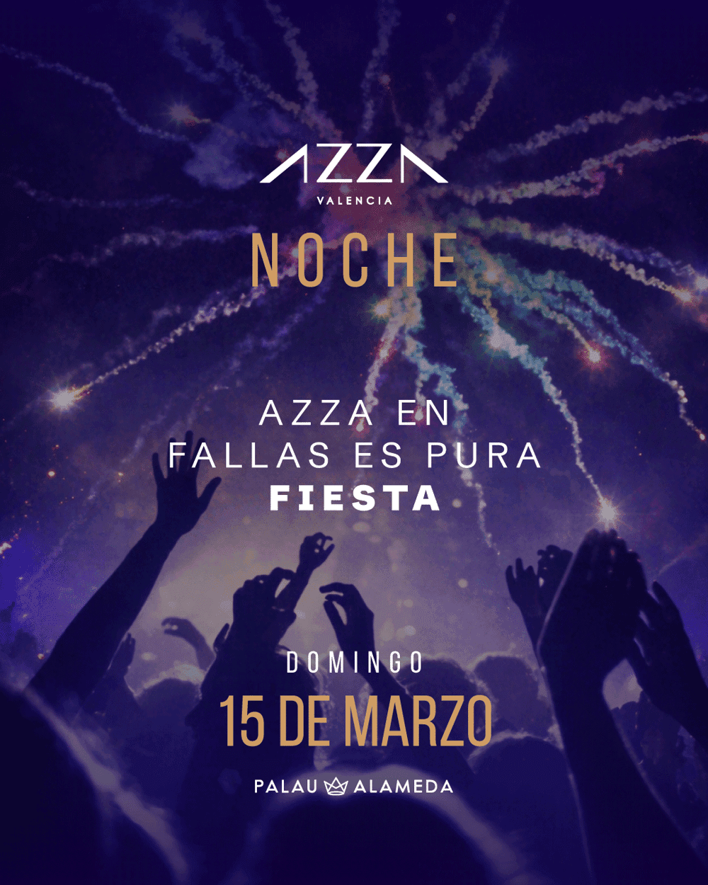 Azza Noche Especial Fallas poster