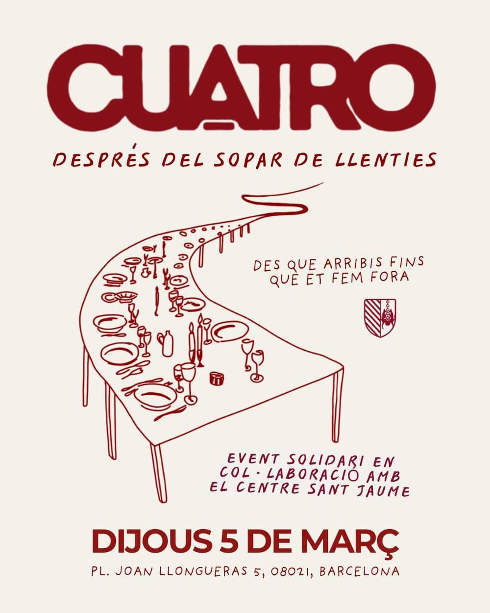 Cuatro x Antics Alumnes St. Ignasi poster