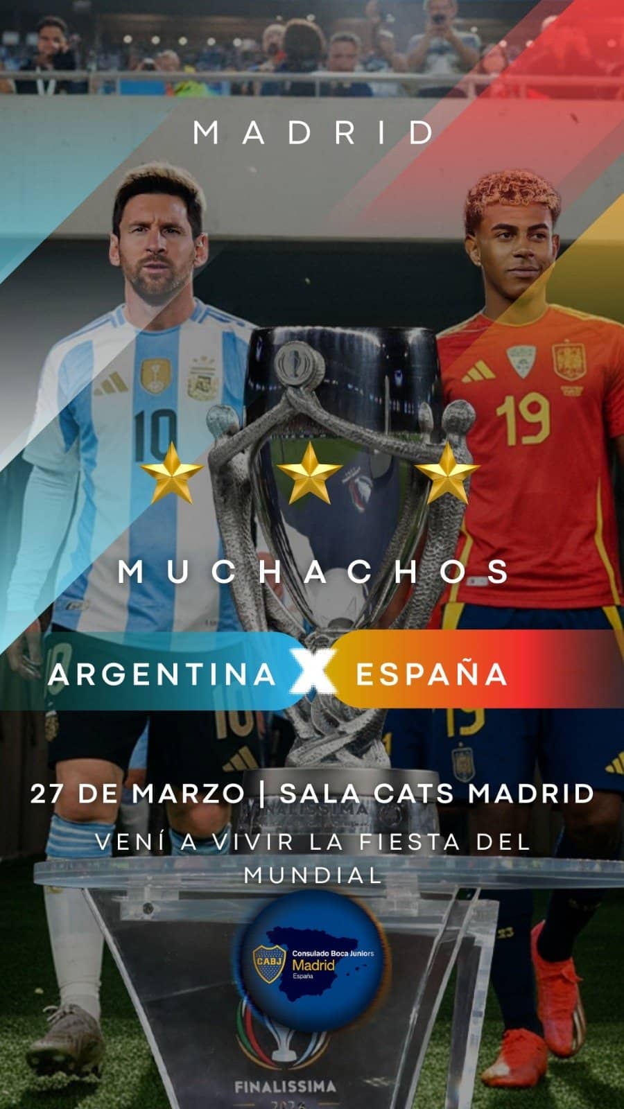 Finalissima Argentina-españa poster