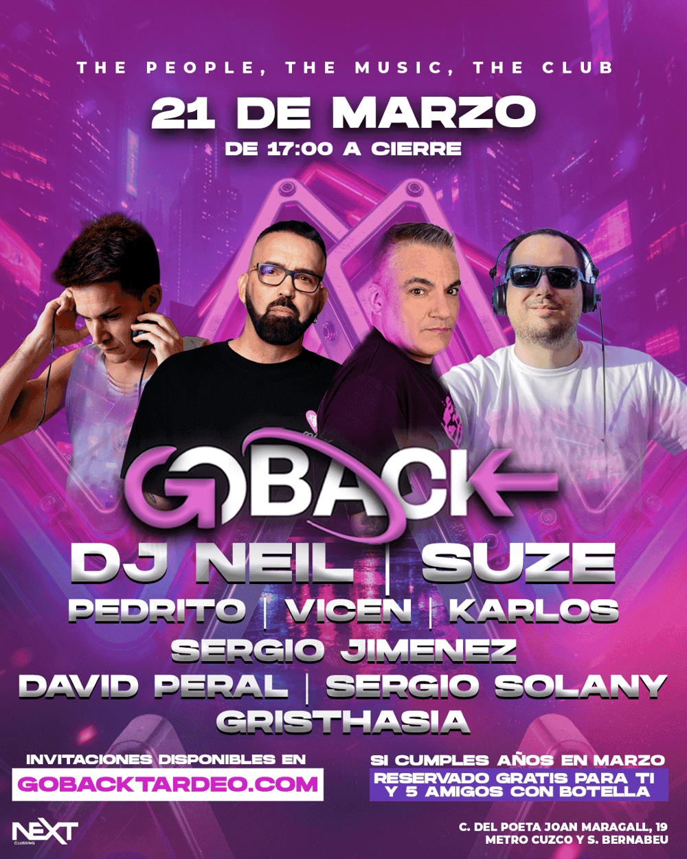 Goback tardeo poster