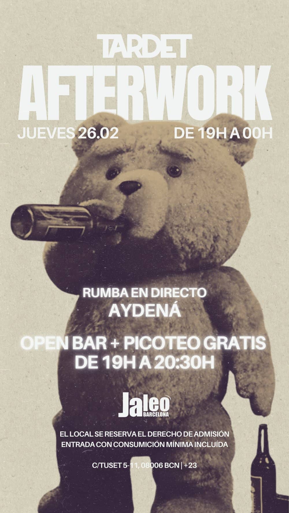 Jueves - Afterwork Madame poster
