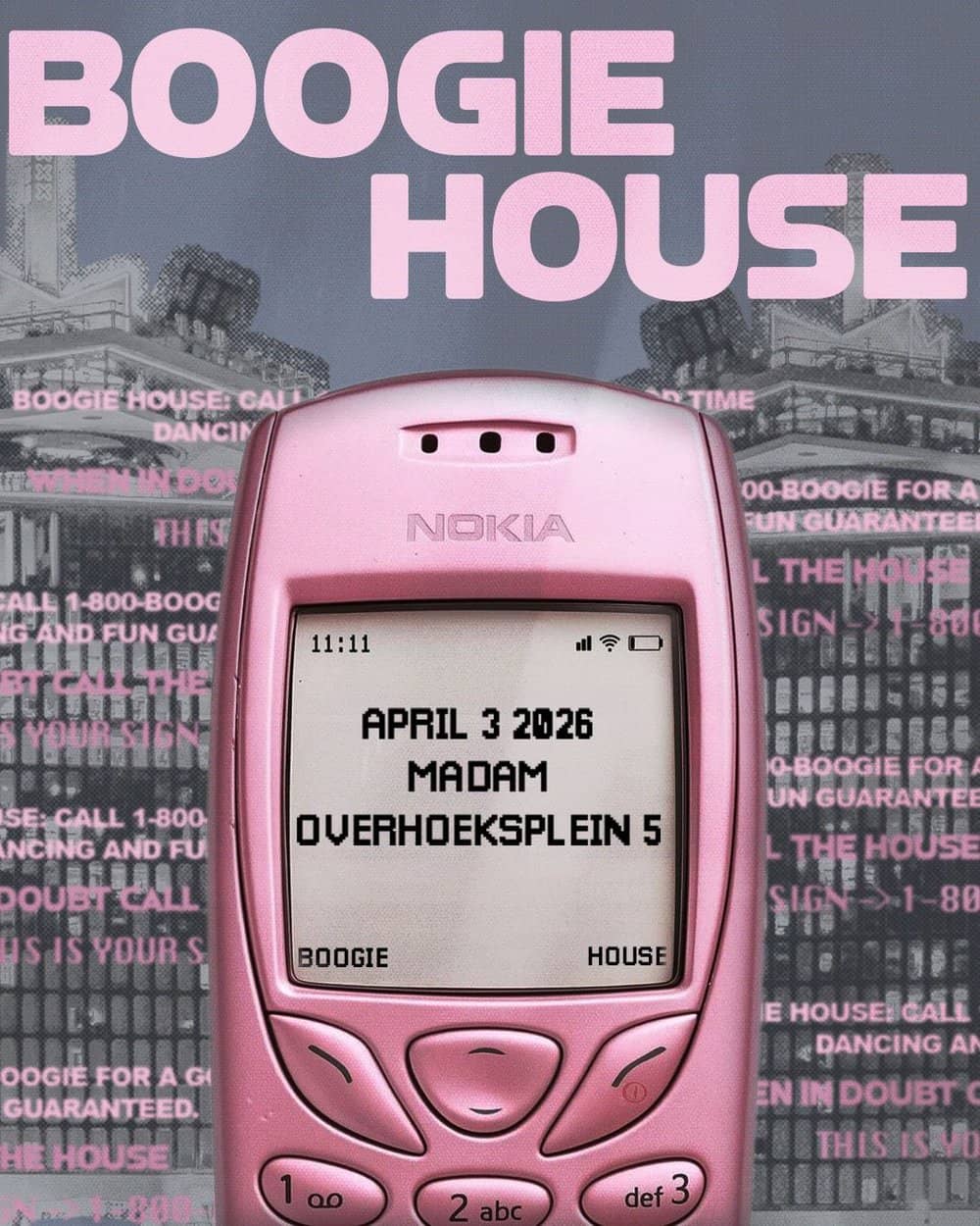 Madam by Night invites poster