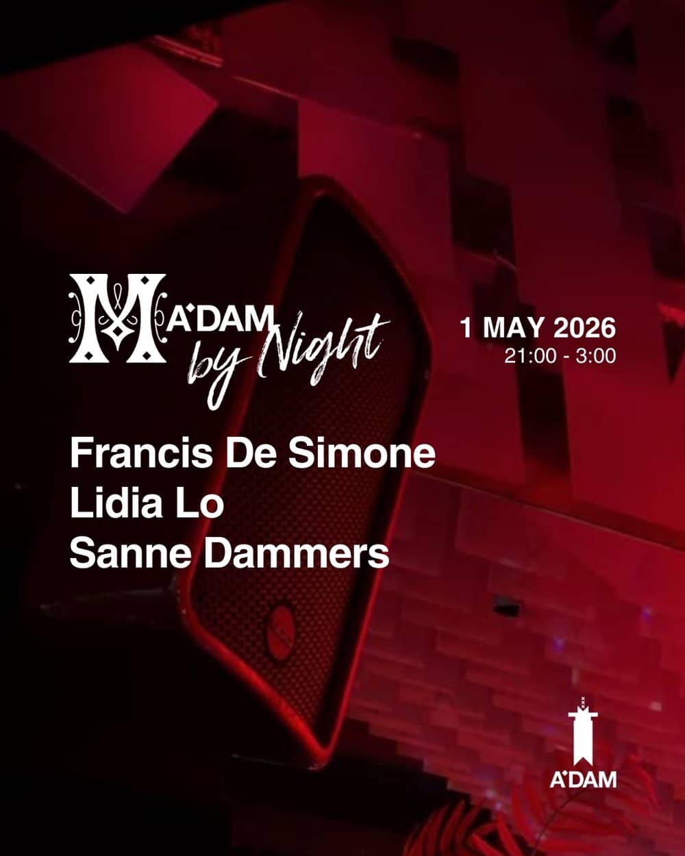 Madam by Night invites poster