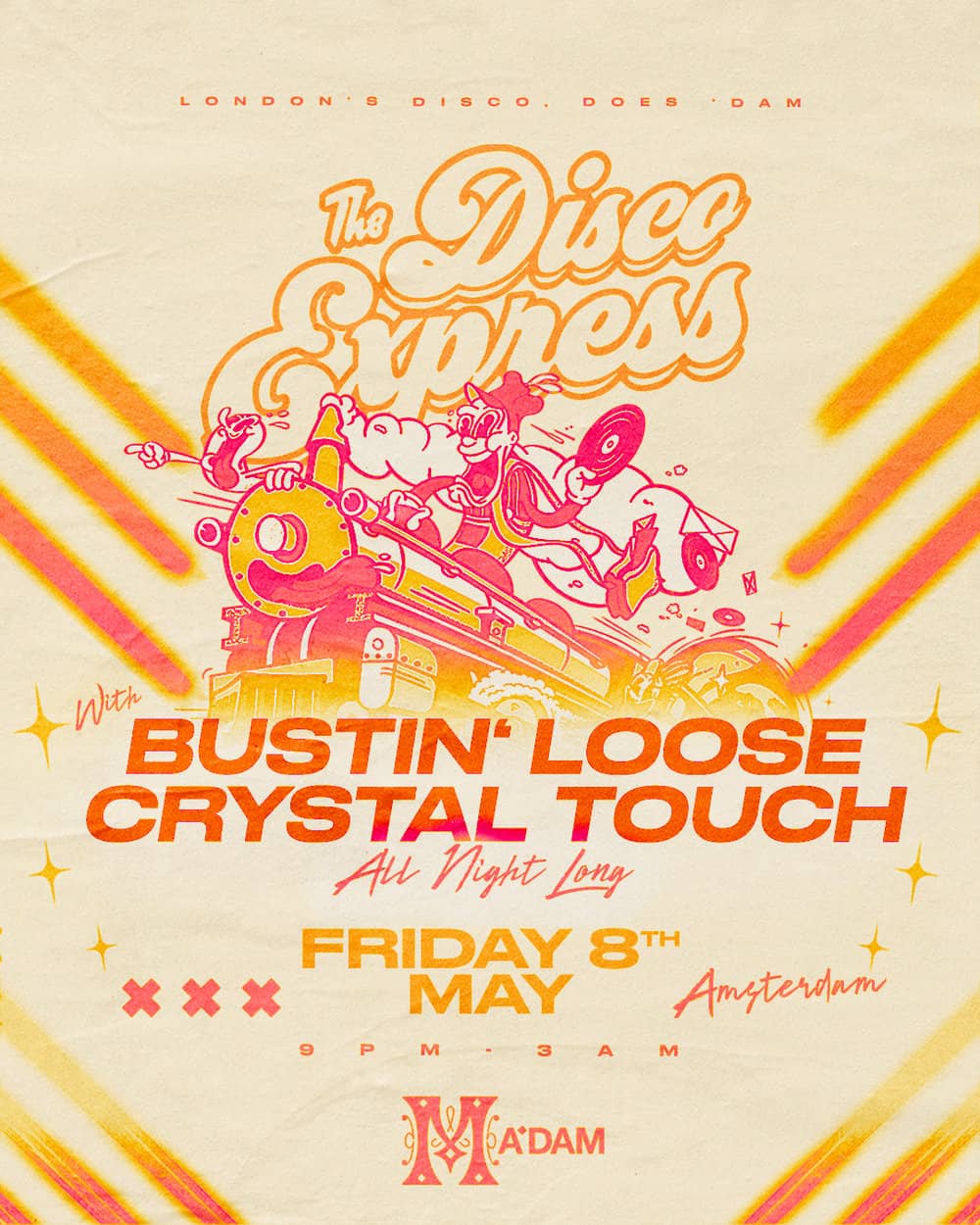 Madam by Night invites poster