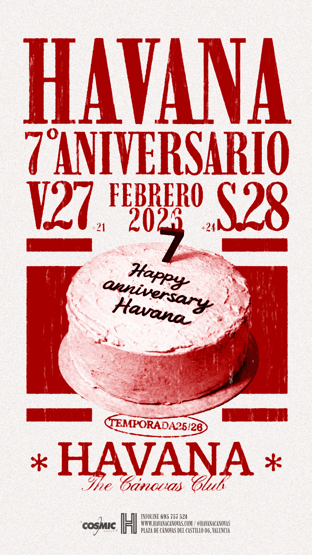7º Aniversary Club - Sabado Noche poster