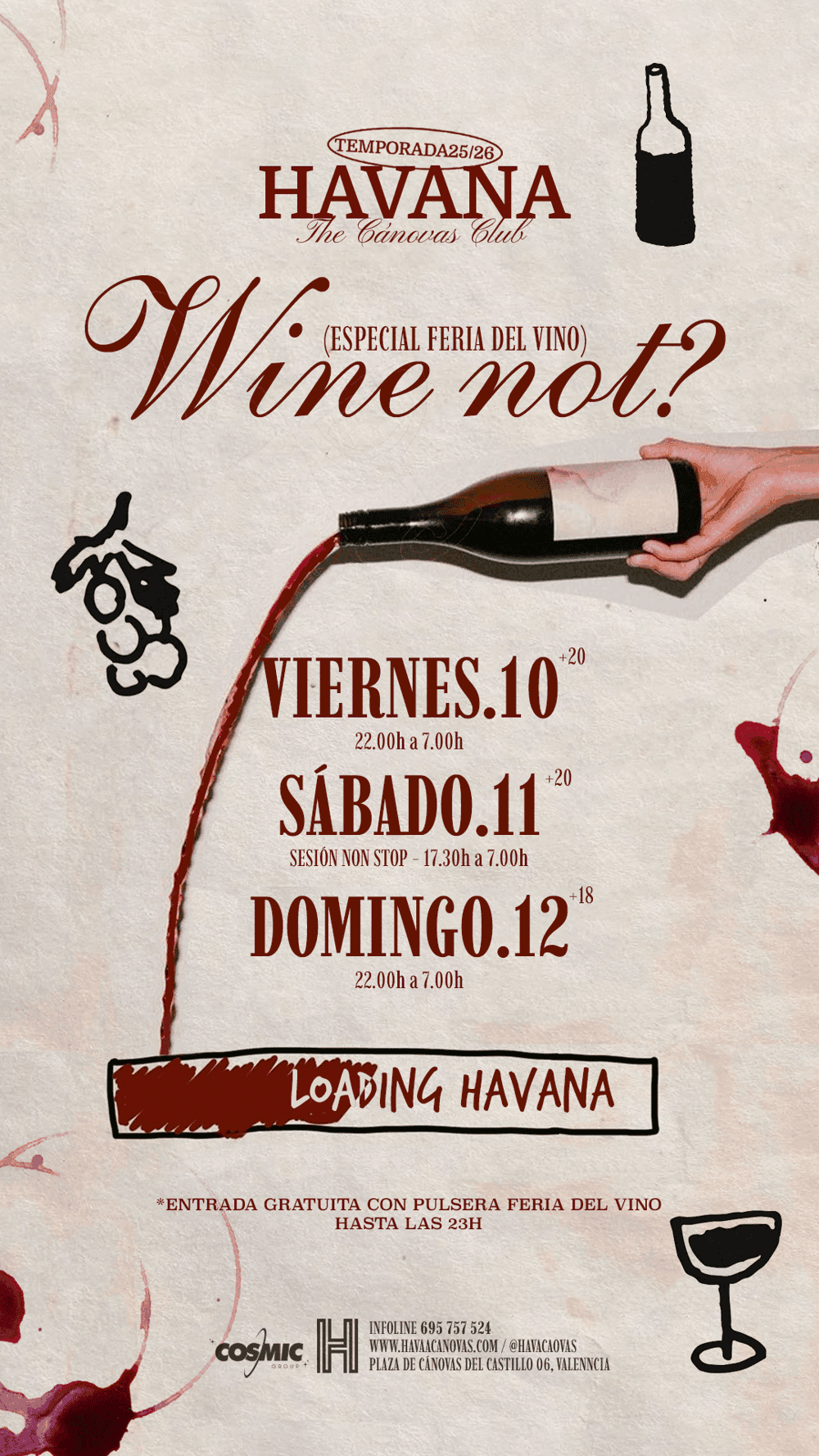 Wine Not? - Sabado Noche poster