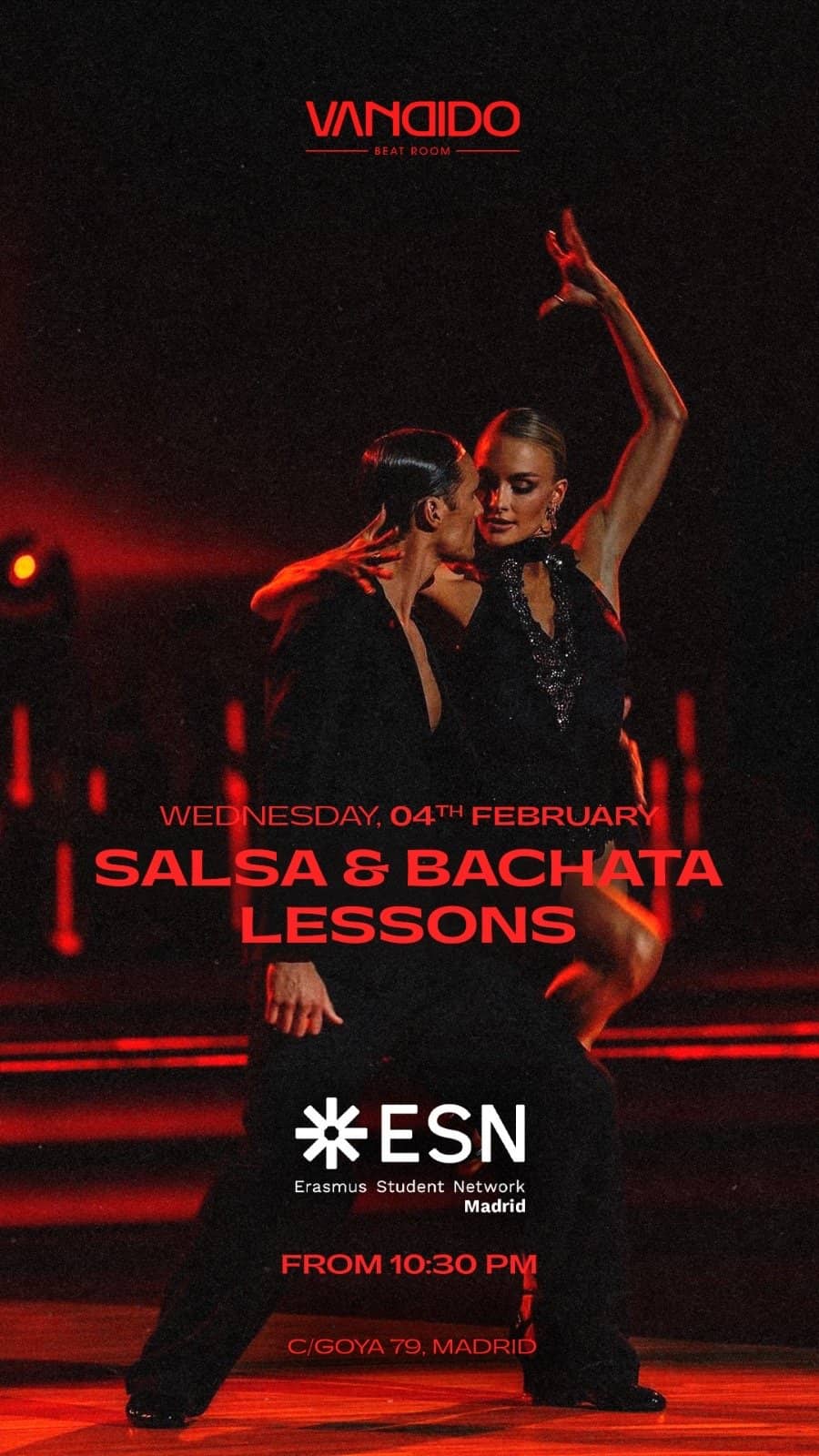 Salsa Y Bachata Vandido By Esn poster