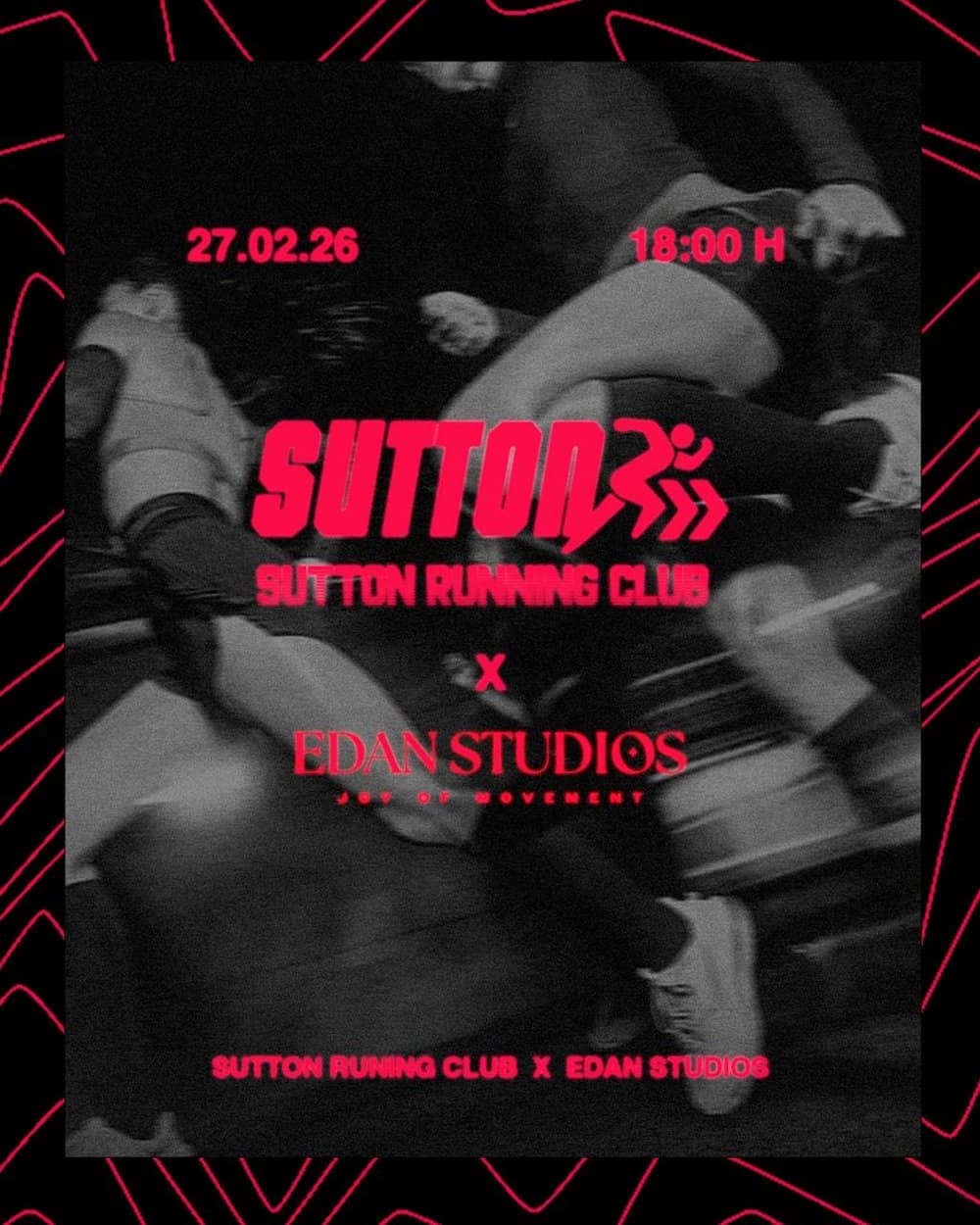 Sutton Running Club X Edan Studios poster