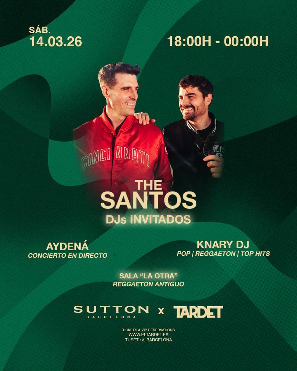 Tardetazo x Sutton (DJs Invitados poster