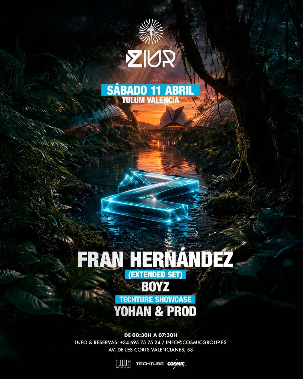 Ziur & Techture Showcase poster