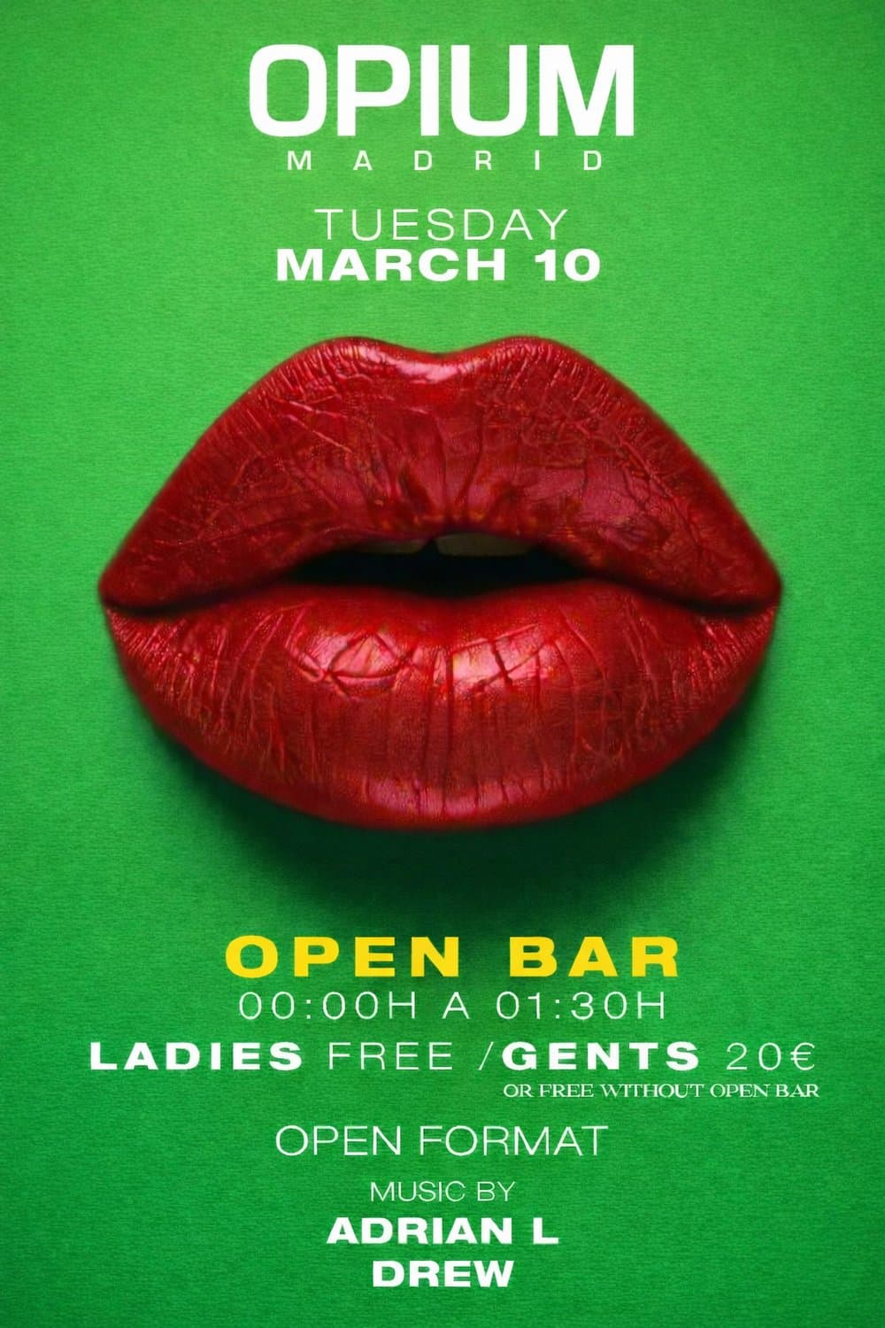 Opium Tuesday x Madrid Advisor - Opening Party