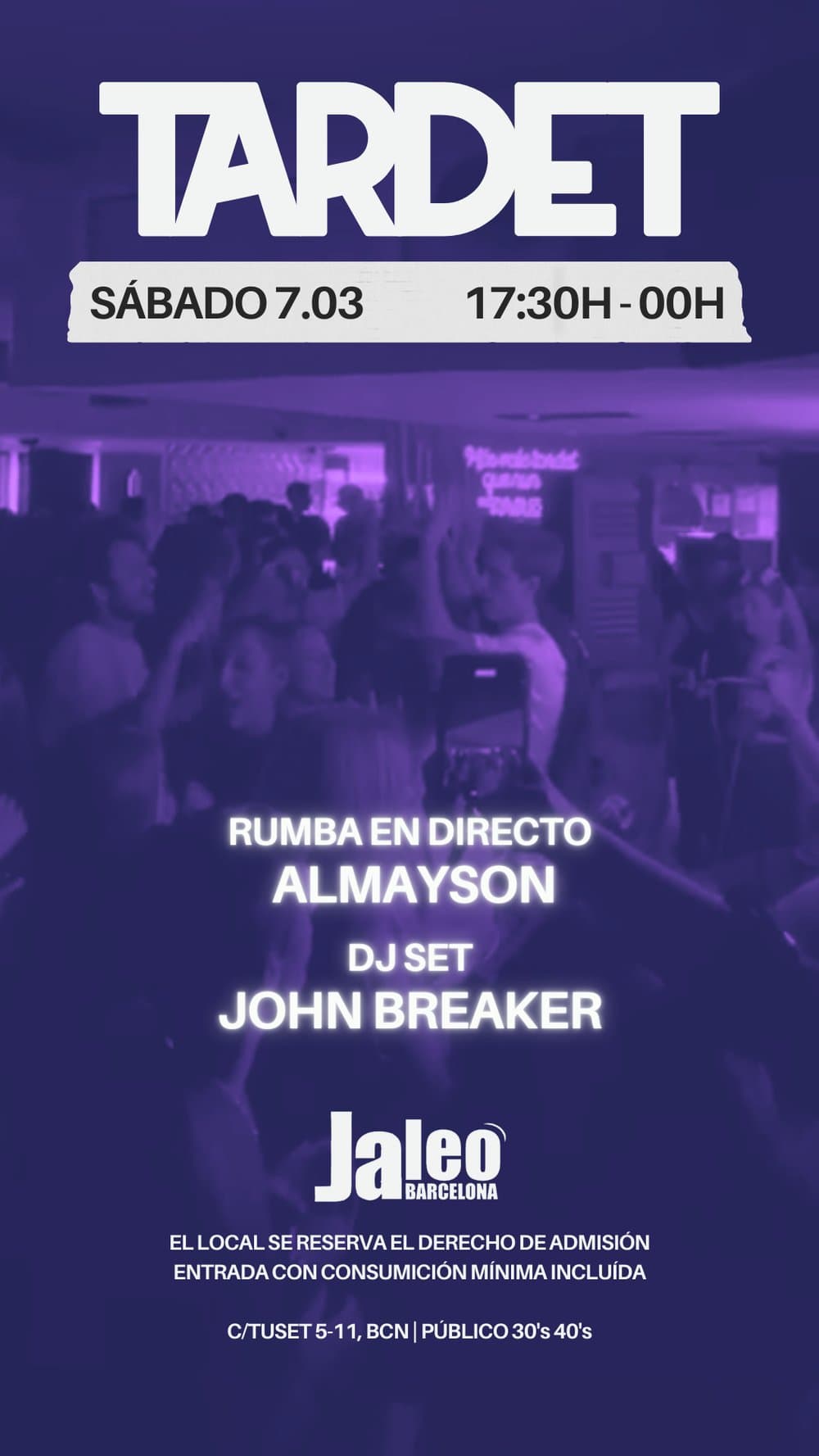 Sábado - Tardeo Jaleo