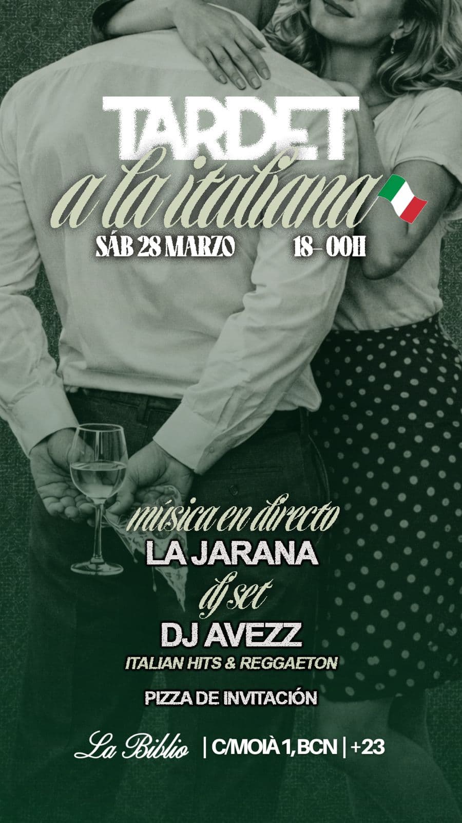 Sábado - Tardet a la Italiana en La Biblio 🇮🇹